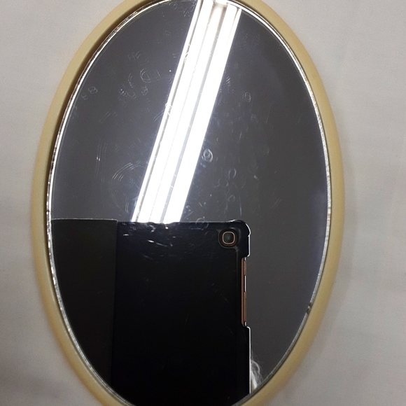 Vintage Celluloid Handheld Vanity Mirror - Picture 7 of 9